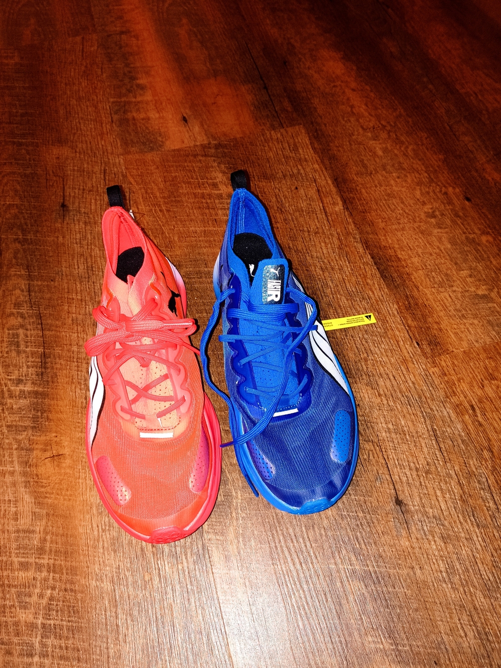 Puma Women's Colorblock Running Sneakers - Red & Blue